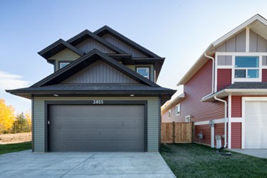 dark brown house